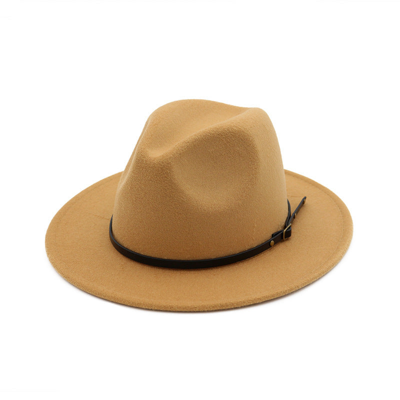Chapeau de l'automne et hiver en laine Fedora pour femme haut-de-forme