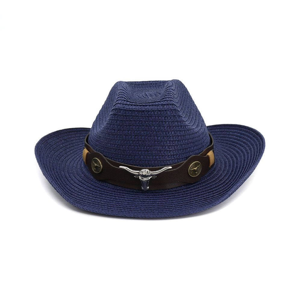 Chapeau de paille ethnique de style cowboy occidental (Western cowboy ethnic straw hat)