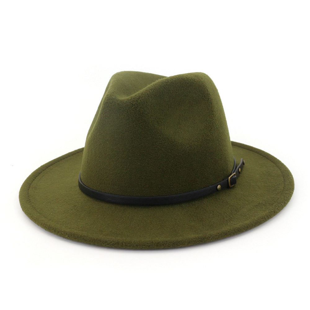 Chapeau de l'automne et hiver en laine Fedora pour femme haut-de-forme