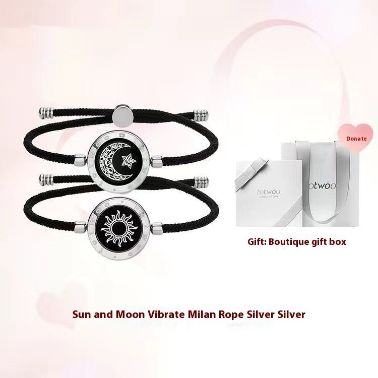 Bracelet en double à détection intelligente Soleil-Lune (Sun-Moon Smart Sensing Couple Bracelet)