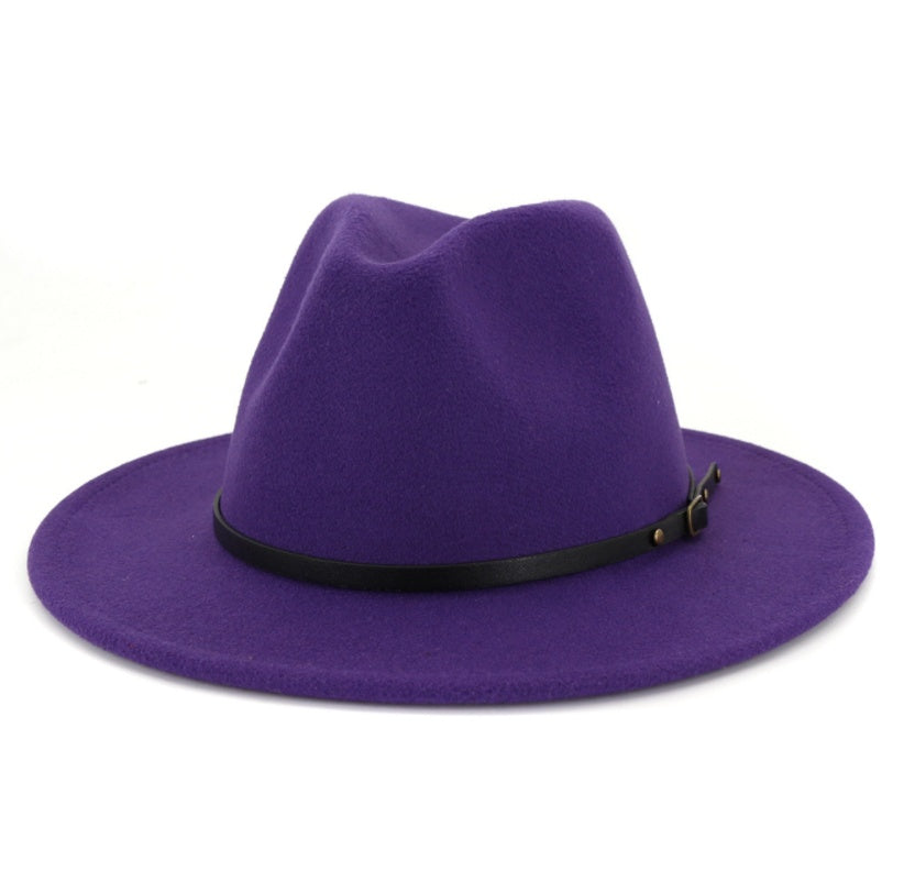 Chapeau de l'automne et hiver en laine Fedora pour femme haut-de-forme