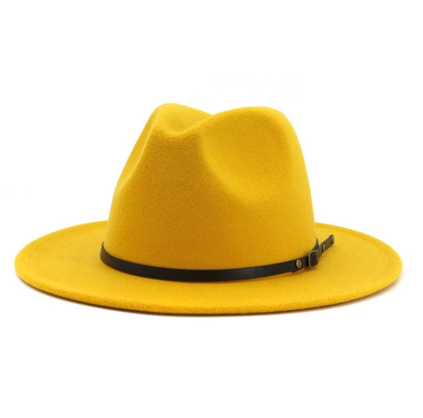 Chapeau de l'automne et hiver en laine Fedora pour femme haut-de-forme