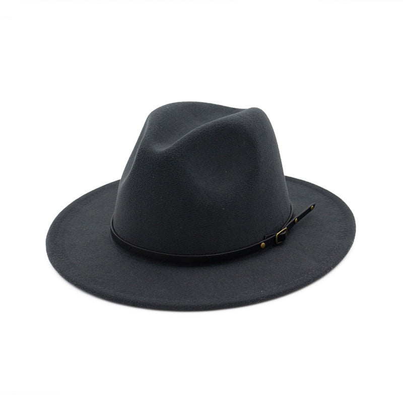 Chapeau de l'automne et hiver en laine Fedora pour femme haut-de-forme