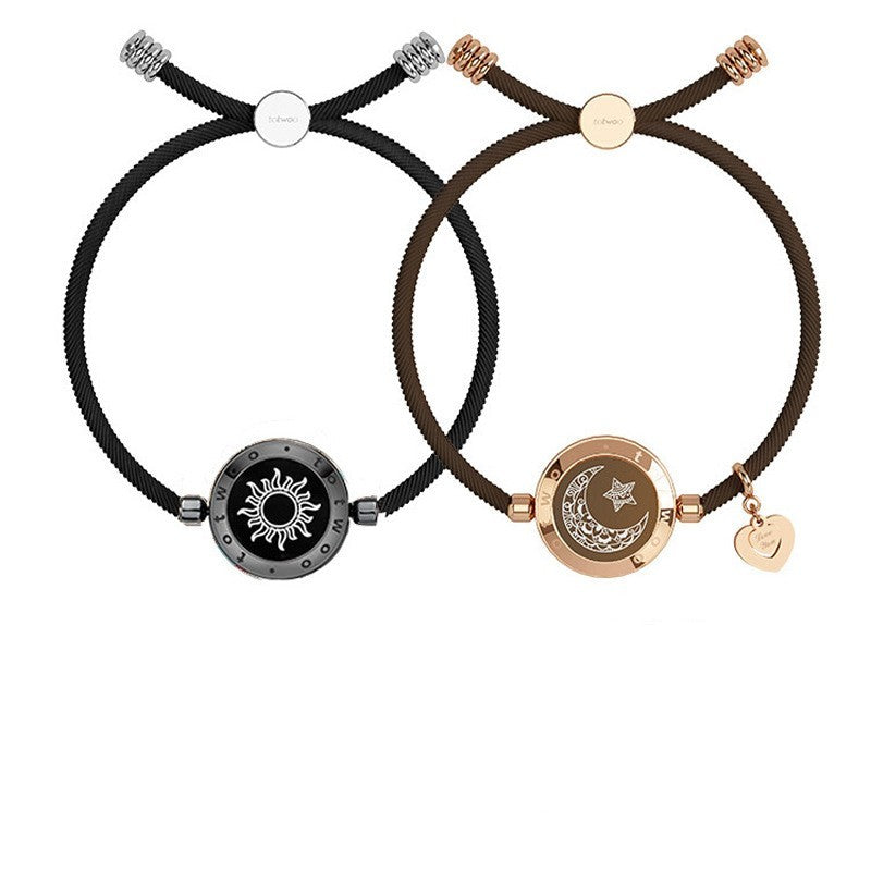 Bracelet en double à détection intelligente Soleil-Lune (Sun-Moon Smart Sensing Couple Bracelet)