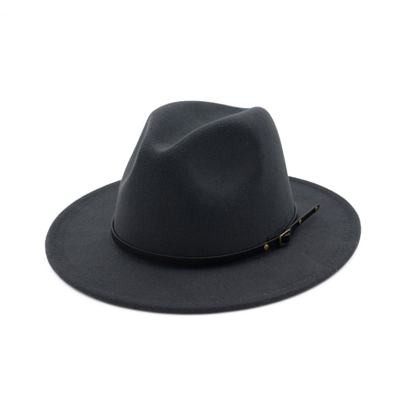 Chapeau de l'automne et hiver en laine Fedora pour femme haut-de-forme