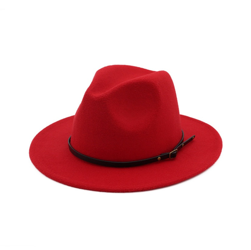 Chapeau de l'automne et hiver en laine Fedora pour femme haut-de-forme