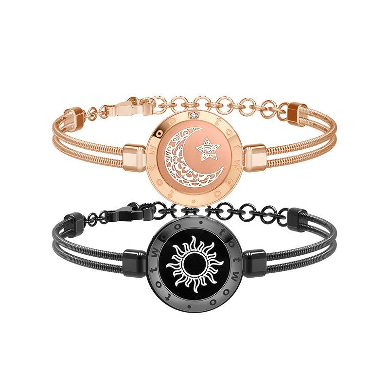 Bracelet en double à détection intelligente Soleil-Lune (Sun-Moon Smart Sensing Couple Bracelet)