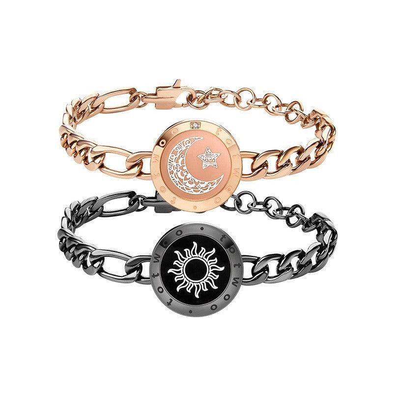 Bracelet en double à détection intelligente Soleil-Lune (Sun-Moon Smart Sensing Couple Bracelet)