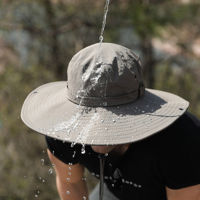 Chapeau de pêcheur imperméable à séchage rapide pour homme, randonnée (Men's Waterproof Quick Drying Fisherman Hat Hiking)