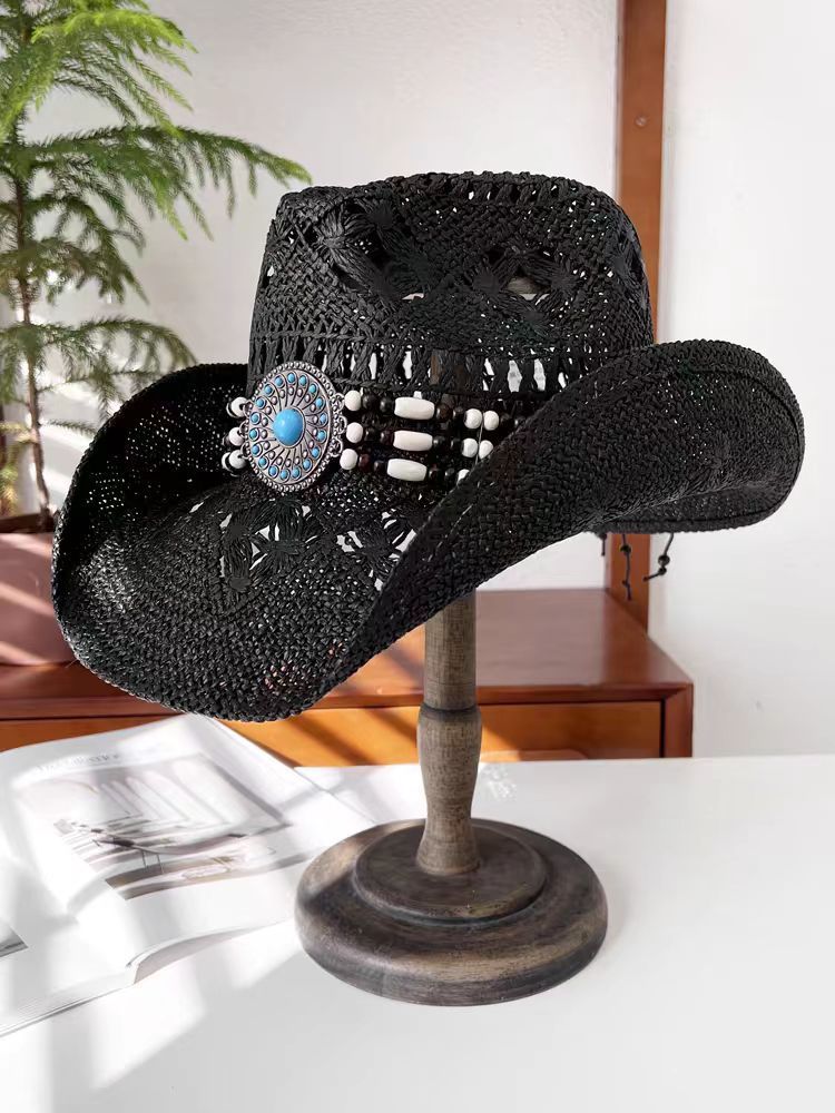 Chapeau Fedora de style ethnique pour l'été en plein air West (Summer Outdoor Ethnic Style Fedora Hat West)
