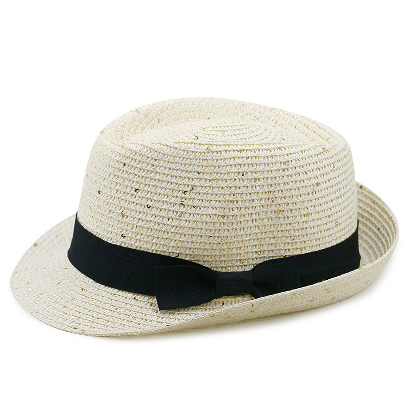 Chapeau de paille de protection solaire d'été à la mode décontractée