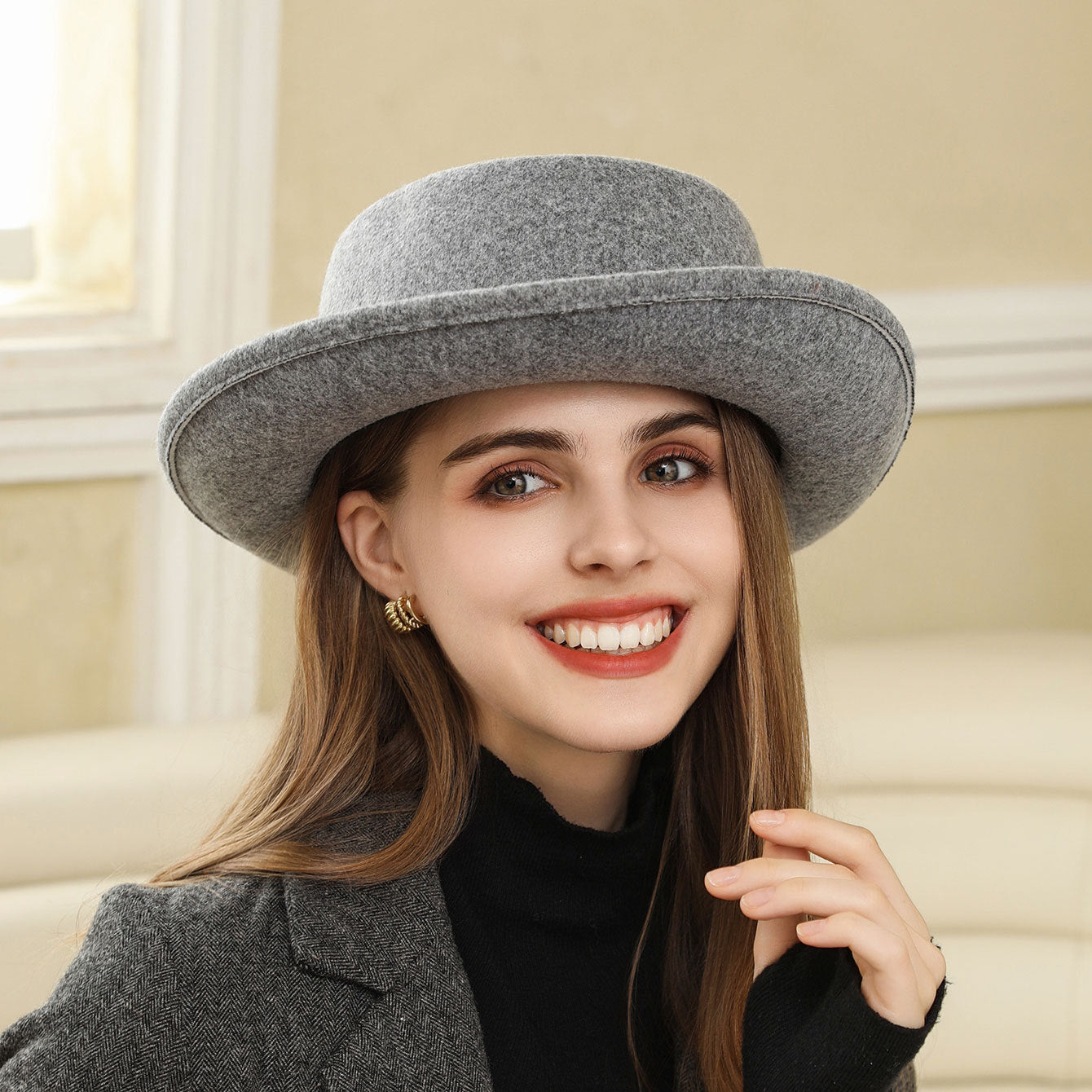 Chapeau haut-de-forme à nœud vintage (British Wild Leisure Fashion Bow (British Wild Leisure Fashion Top Hat)