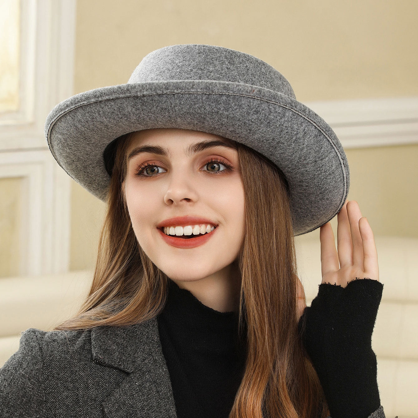 Chapeau haut-de-forme à nœud vintage (British Wild Leisure Fashion Bow (British Wild Leisure Fashion Top Hat)