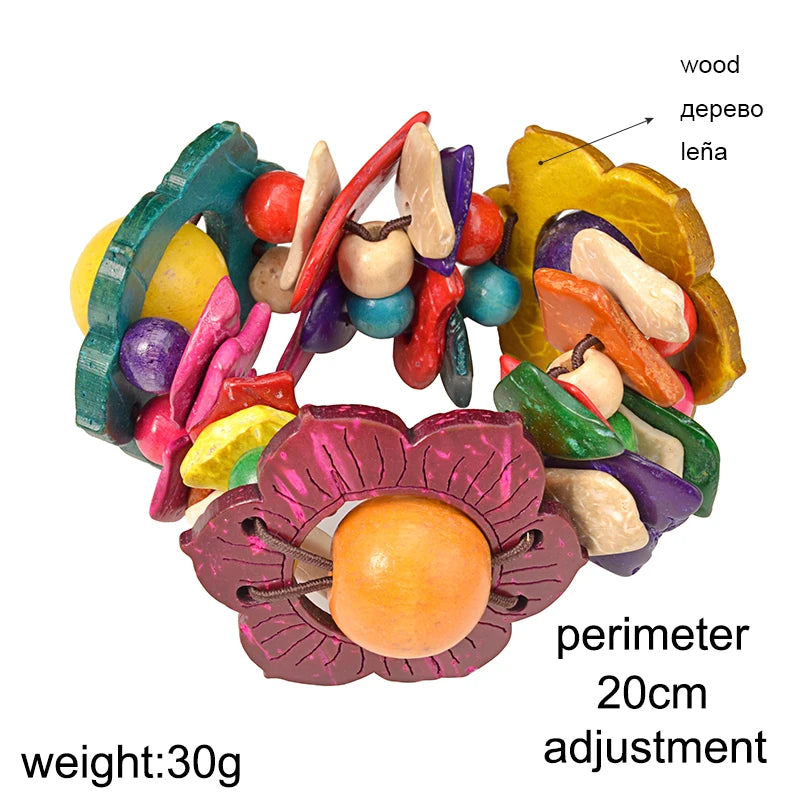 Bracelet en bois à fleurs UDDEIN pour femmes, style bohème, multicouches