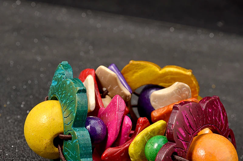 Bracelet en bois à fleurs UDDEIN pour femmes, style bohème, multicouches