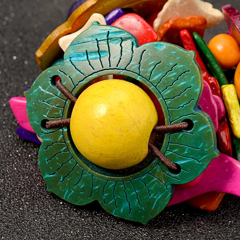 Bracelet en bois à fleurs UDDEIN pour femmes, style bohème, multicouches