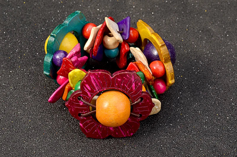 Bracelet en bois à fleurs UDDEIN pour femmes, style bohème, multicouches