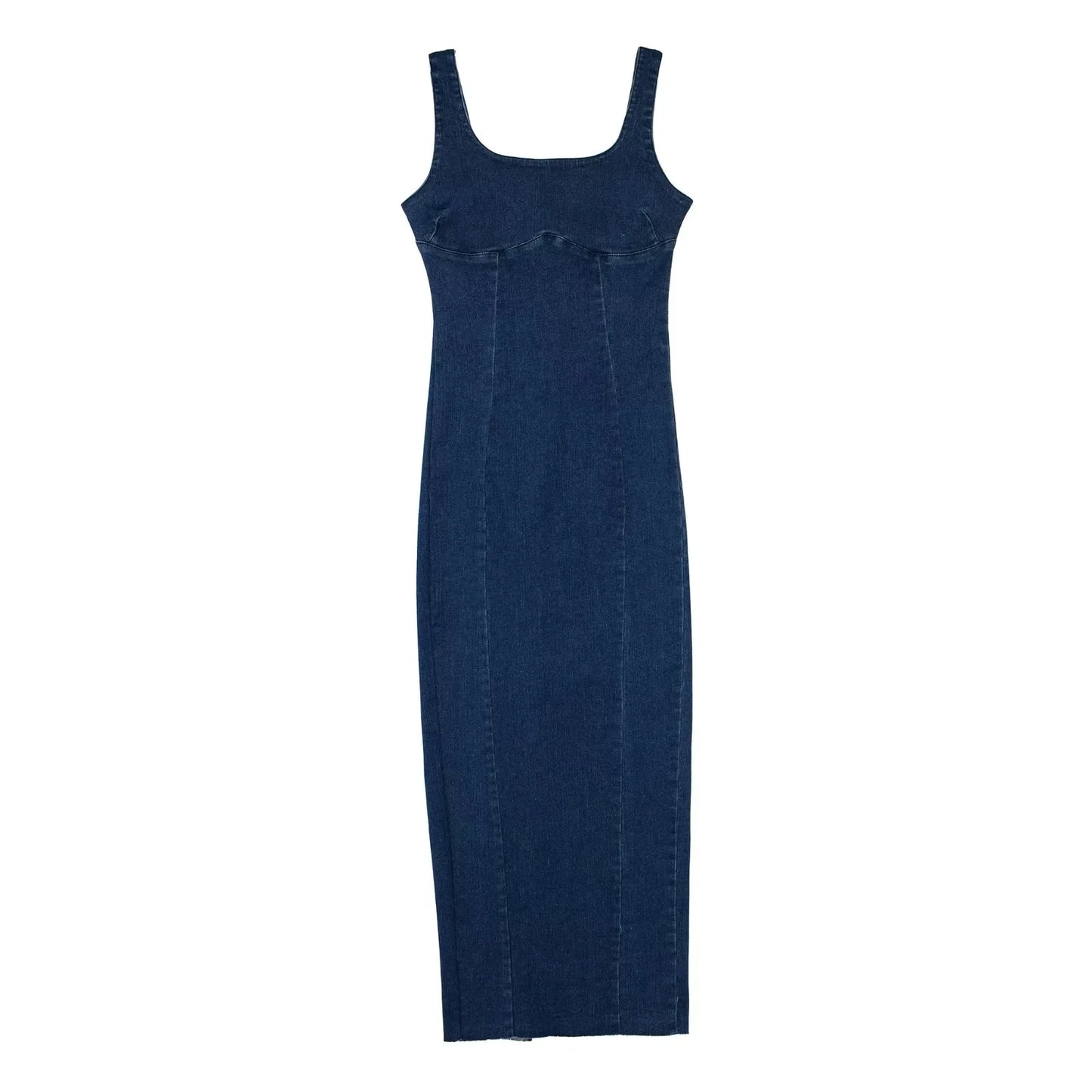 Robe mode corset sans manches dos fermeture éclair