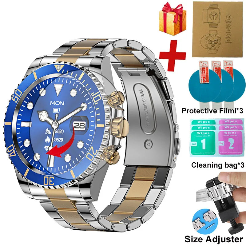 Montre-bracelet connectée Smartwatch pour hommes et femmes AW12 fitness sports étanches bande d'acier