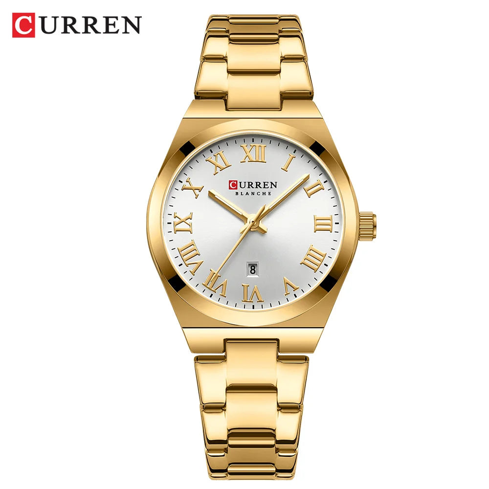 Montres de luxe en acier inoxydable Quartz pour femmes
