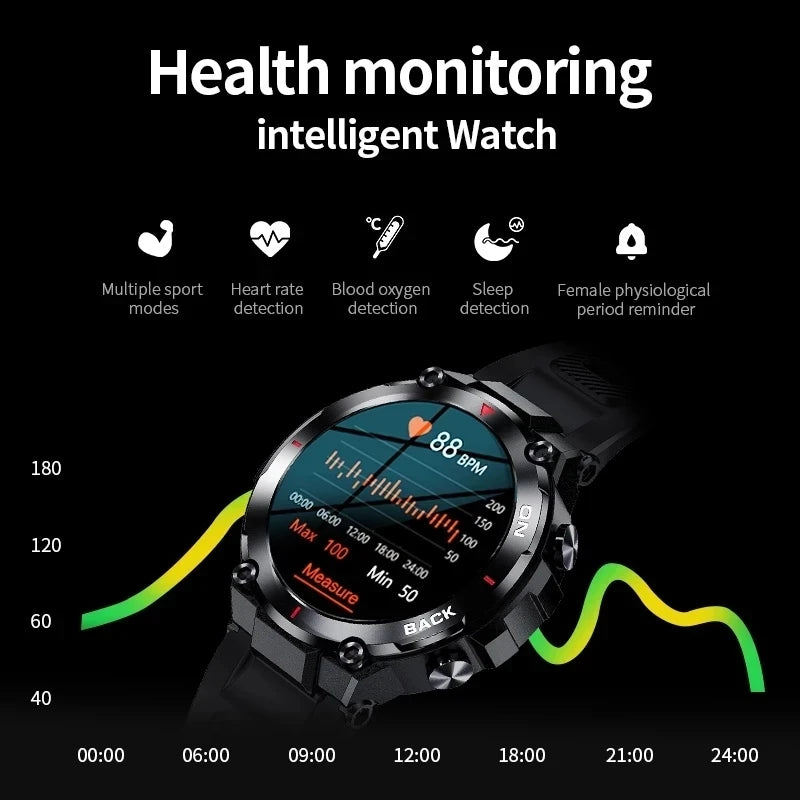 Montre Xiaomi intelligente de positionnement GPS militaire, sport de plein air, fitness, natation; bracelet rappel d'appel et moniteur de fréquence cardiaque