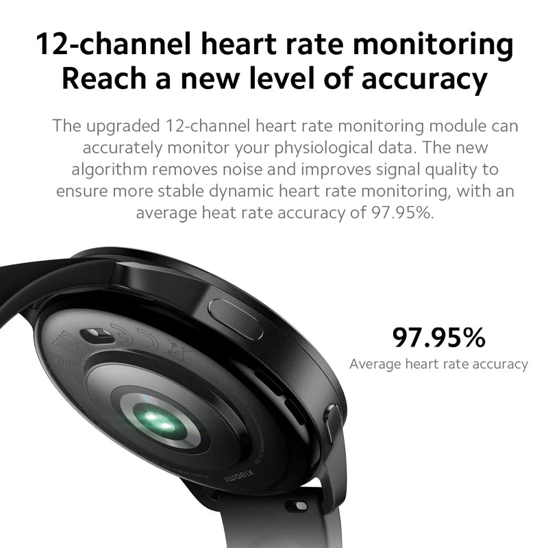 Montre-bracelet Xiaomi Watch S3 Grand écran AMOLED de 1,43" Prend en charge plus de 150 modes sportifs, les appels téléphoniques Bluetooth®