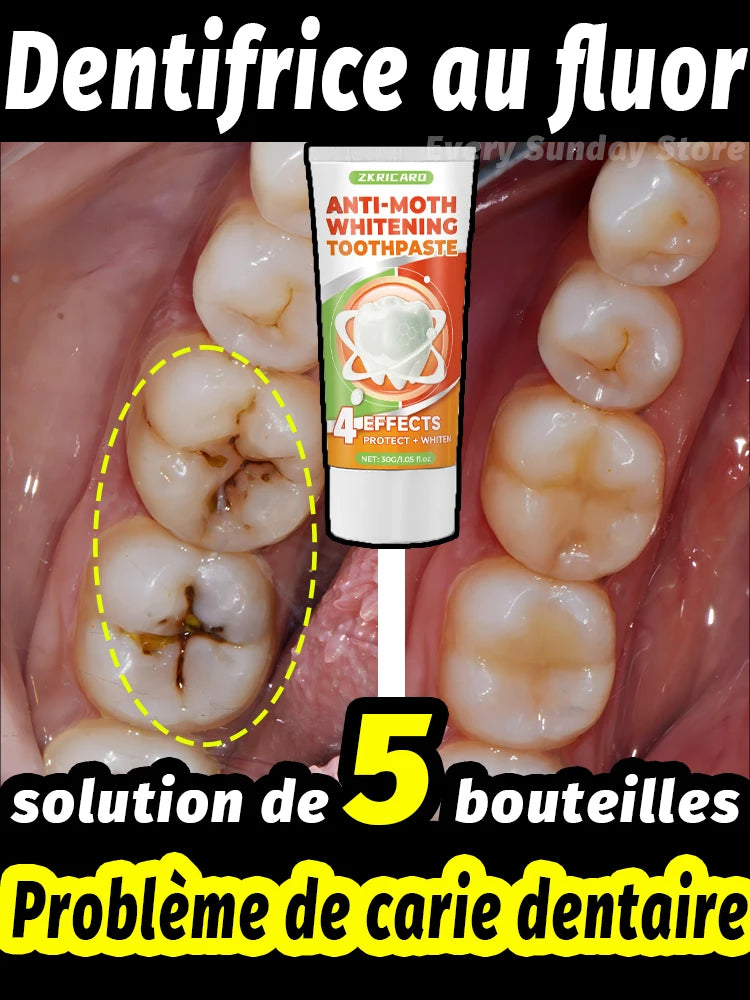 Dentifrice anti carie dentaire