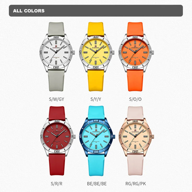 Montres-bracelets NAVIFORCE pour femmes: Qualité étanche; horloge lumineuse