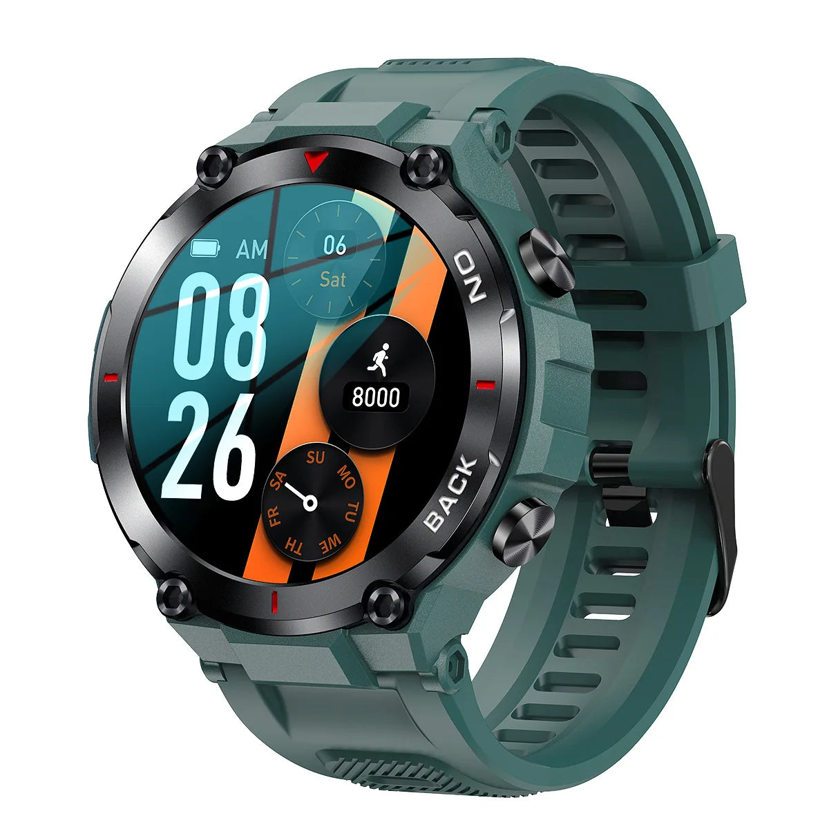Montre Xiaomi intelligente de positionnement GPS militaire, sport de plein air, fitness, natation; bracelet rappel d'appel et moniteur de fréquence cardiaque