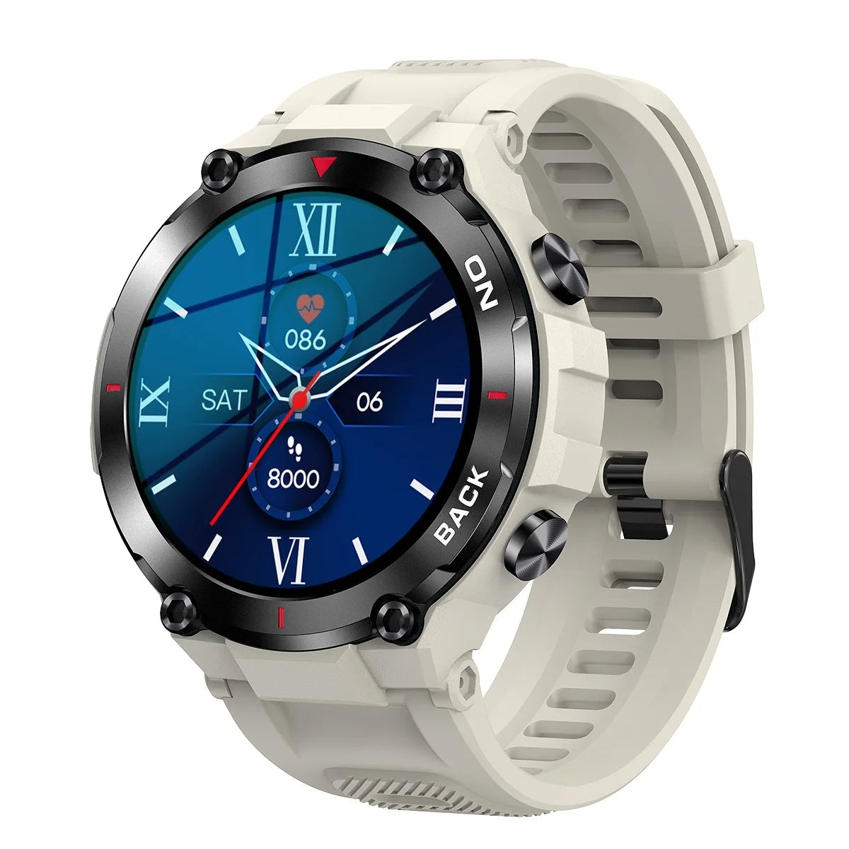 Montre Xiaomi intelligente de positionnement GPS militaire, sport de plein air, fitness, natation; bracelet rappel d'appel et moniteur de fréquence cardiaque