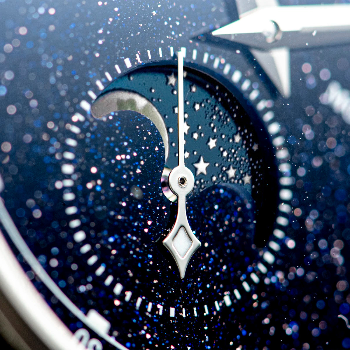Montre-bracelet de luxe Sugess Moonphase en acier inoxydable 316L avec mouvement Tianjin ST2528 et cadran en pierres précieuses pour homme