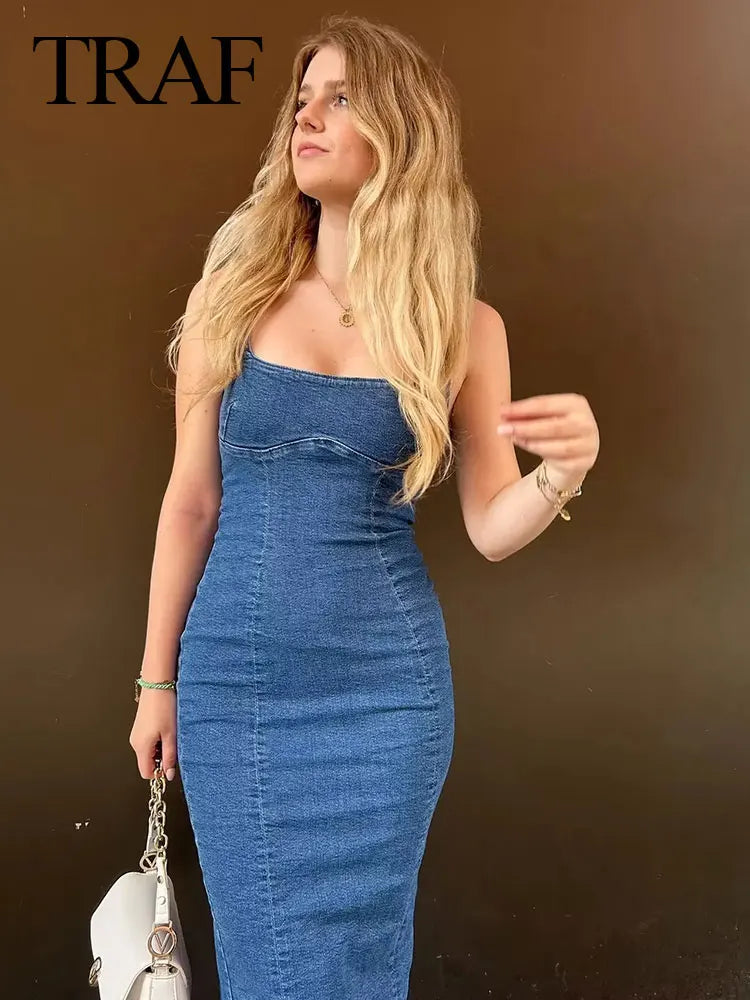 Robe mode corset sans manches dos fermeture éclair