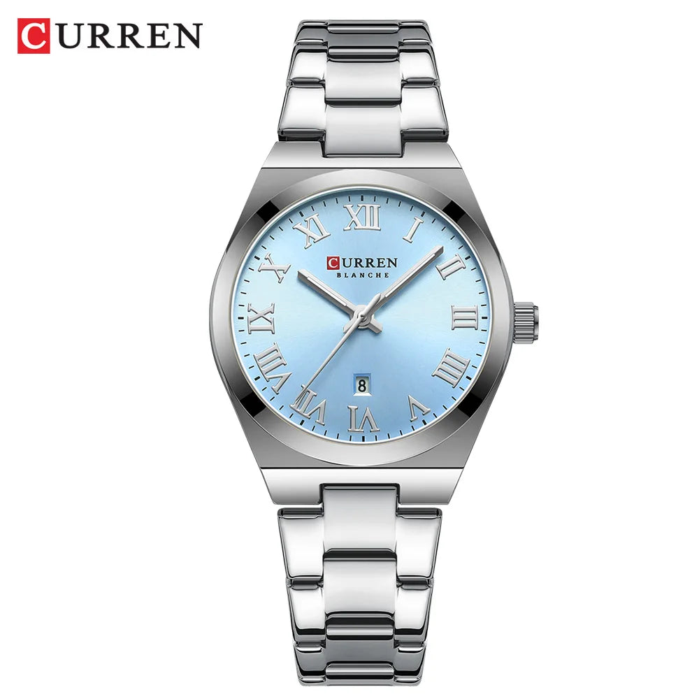Montres de luxe en acier inoxydable Quartz pour femmes