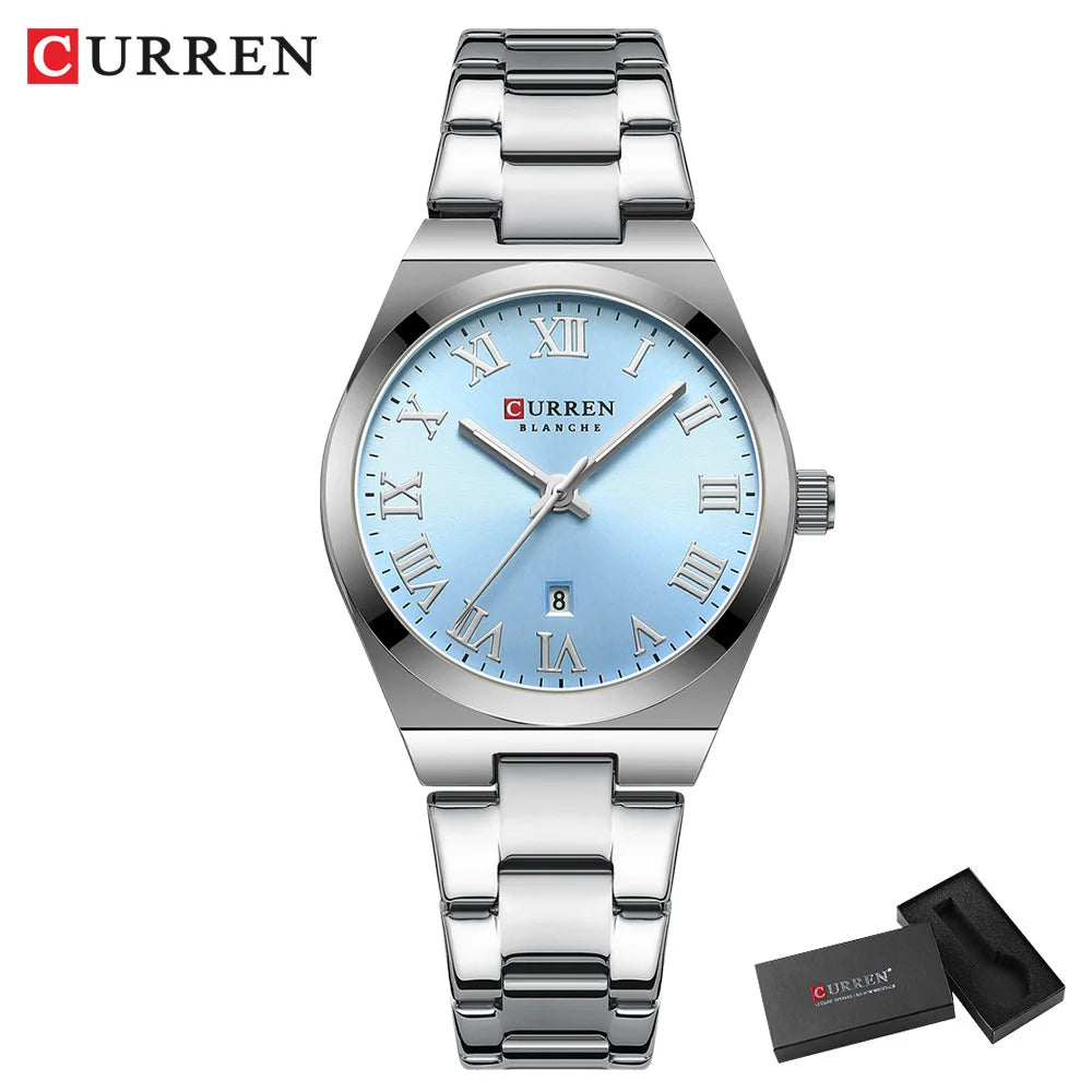 Montres de luxe en acier inoxydable Quartz pour femmes