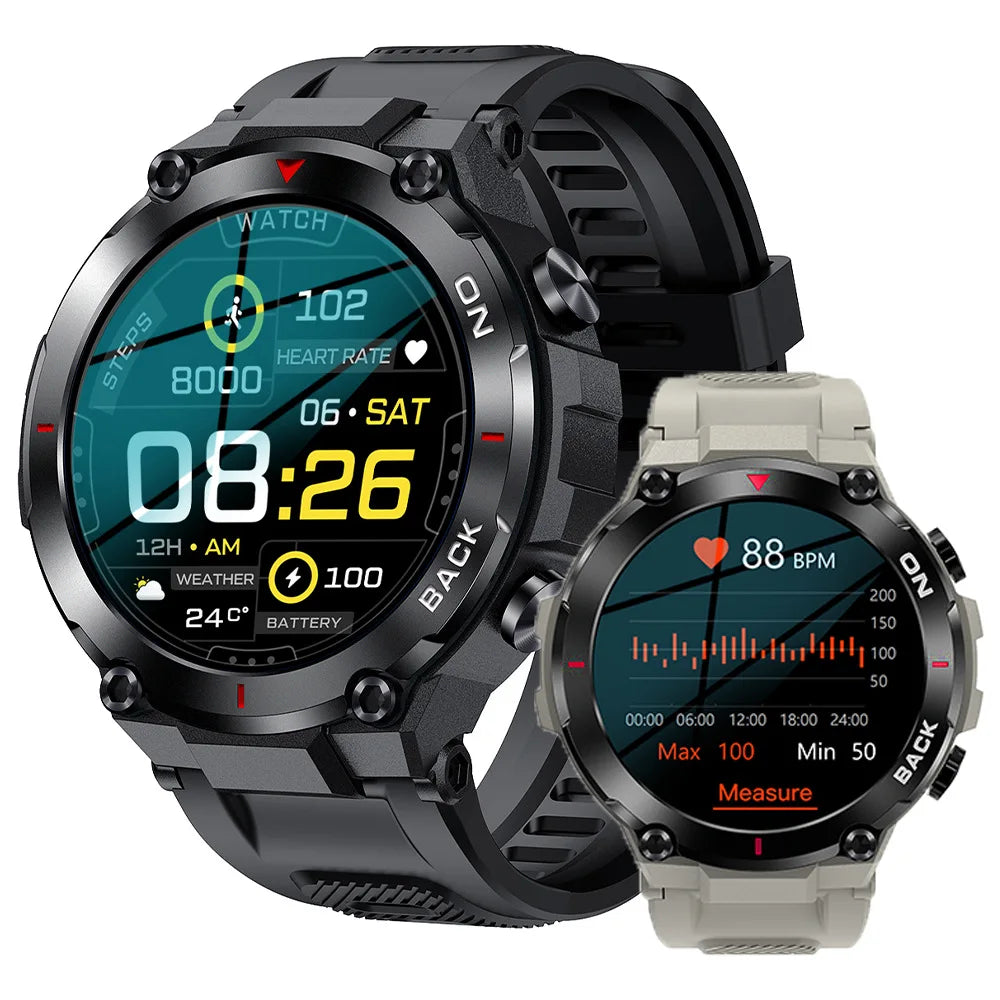 Montre Xiaomi intelligente de positionnement GPS militaire, sport de plein air, fitness, natation; bracelet rappel d'appel et moniteur de fréquence cardiaque