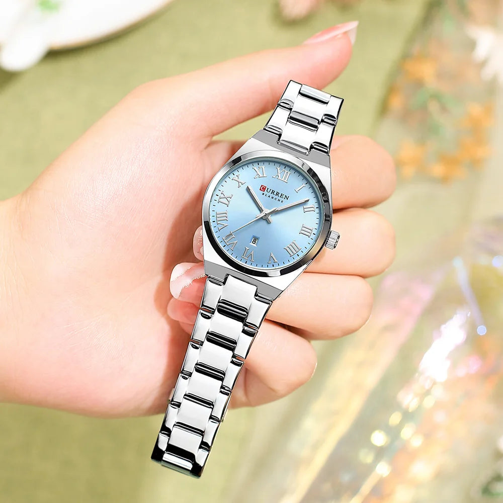 Montres de luxe en acier inoxydable Quartz pour femmes