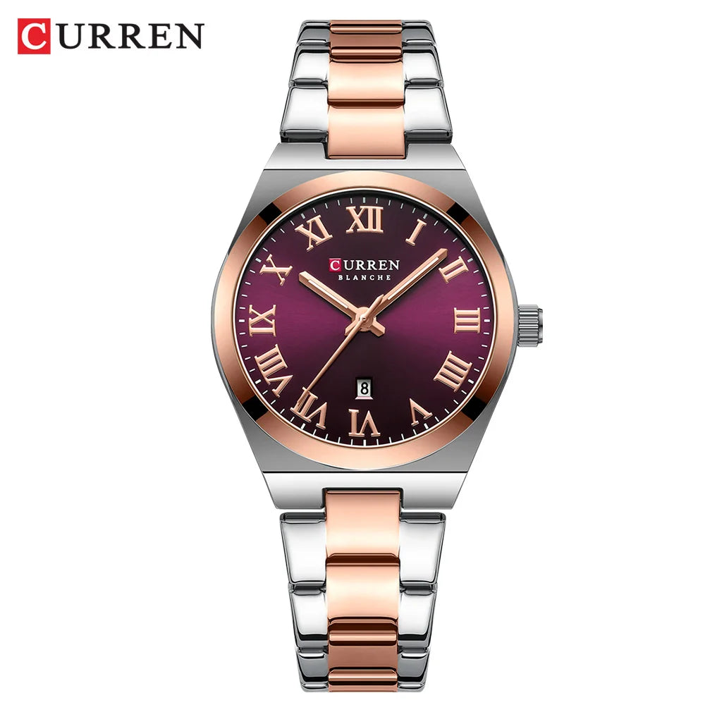 Montres de luxe en acier inoxydable Quartz pour femmes