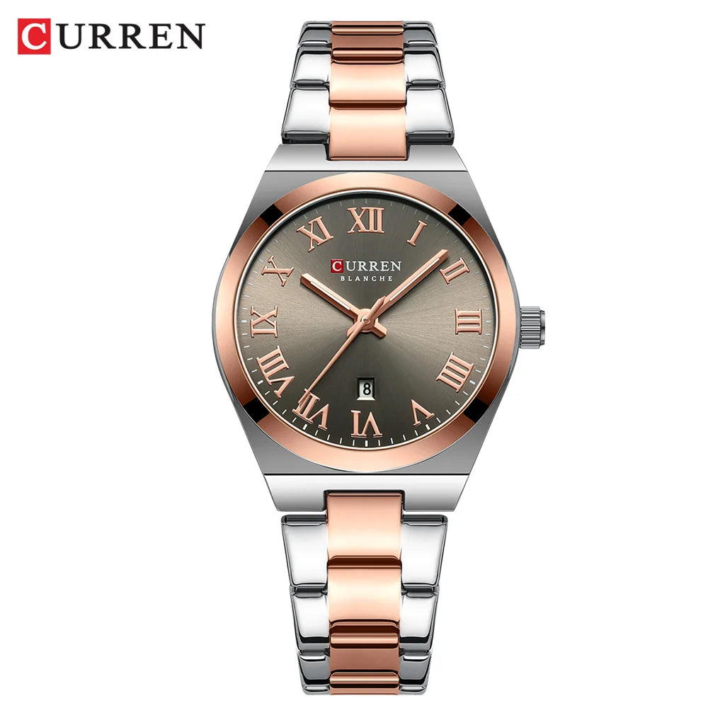 Montres de luxe en acier inoxydable Quartz pour femmes