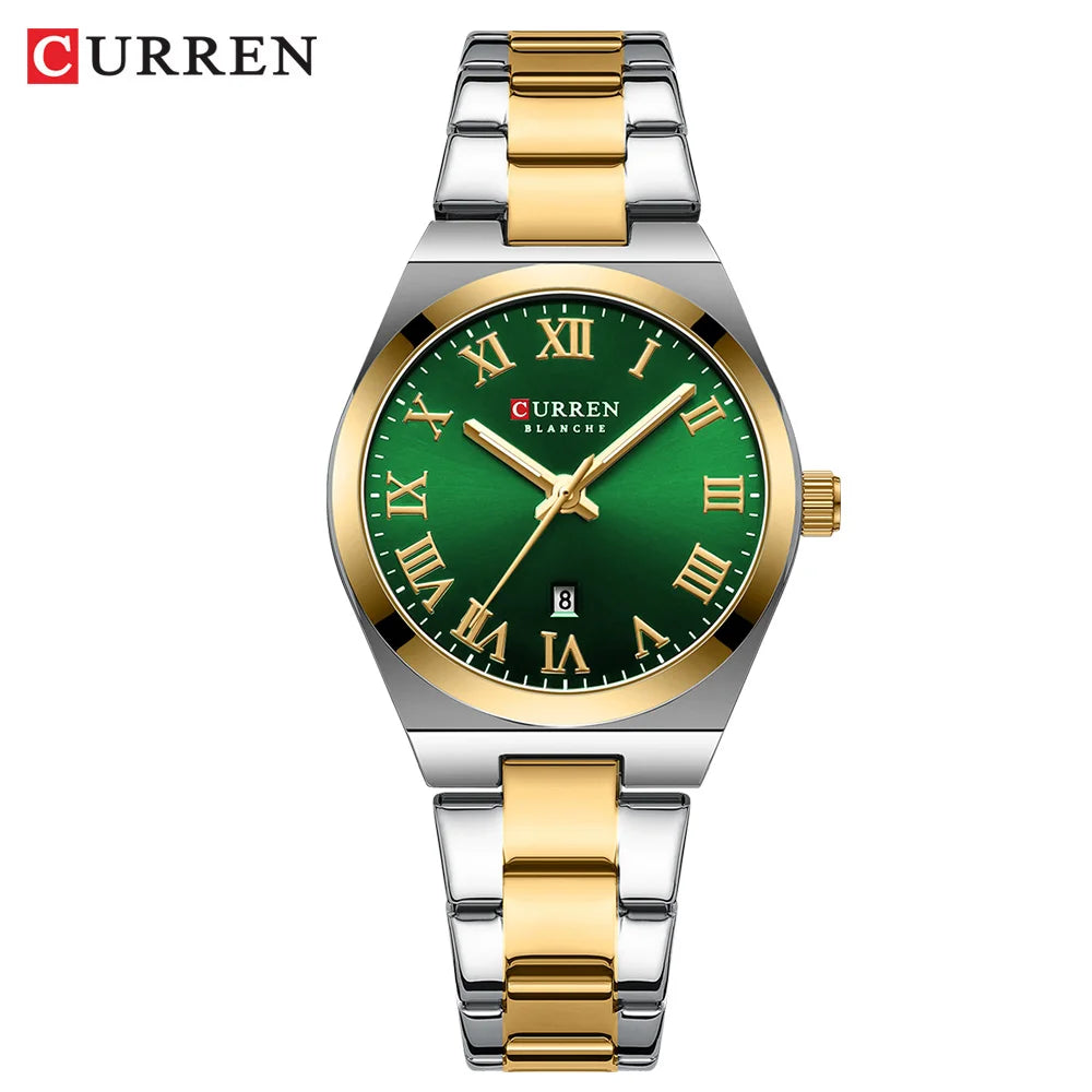 Montres de luxe en acier inoxydable Quartz pour femmes