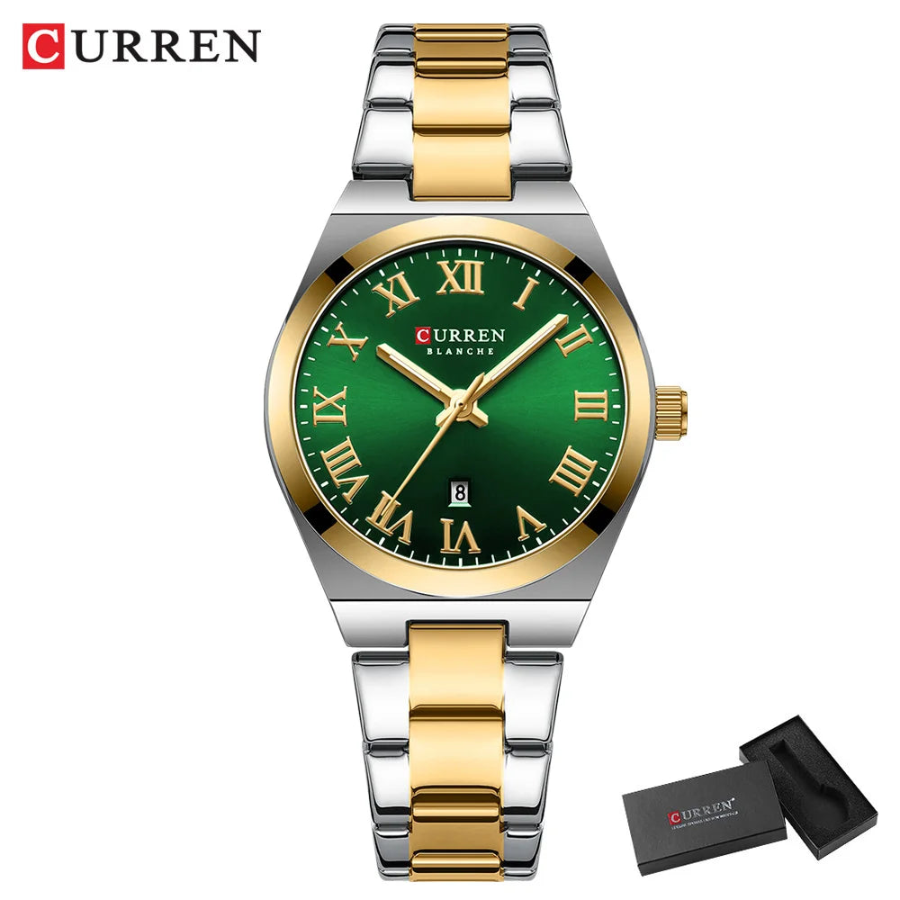 Montres de luxe en acier inoxydable Quartz pour femmes