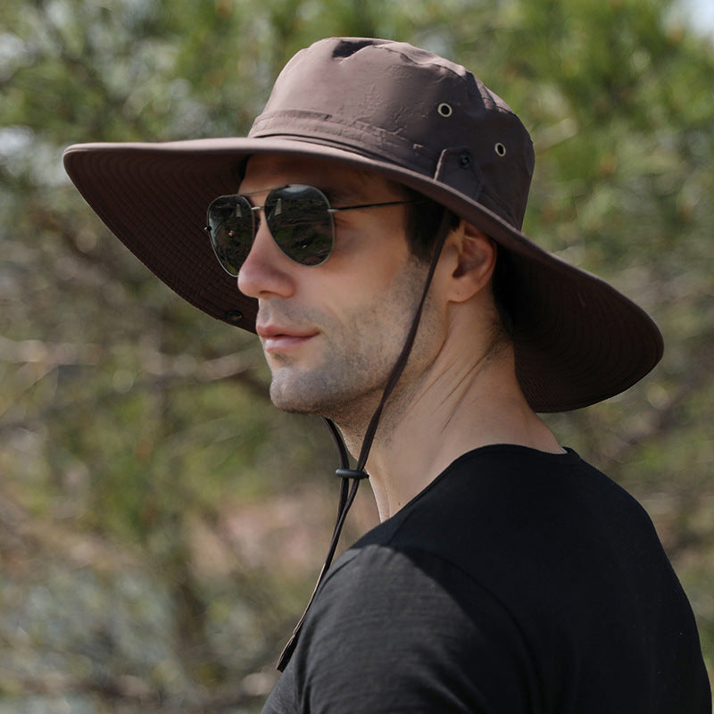 Chapeau de pêcheur imperméable à séchage rapide pour homme, randonnée (Men's Waterproof Quick Drying Fisherman Hat Hiking)