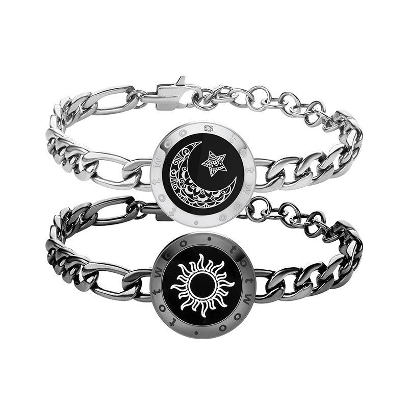 Bracelet en double à détection intelligente Soleil-Lune (Sun-Moon Smart Sensing Couple Bracelet)