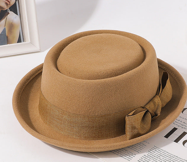 Chapeau haut-de-forme à nœud vintage (British Wild Leisure Fashion Bow (British Wild Leisure Fashion Top Hat)