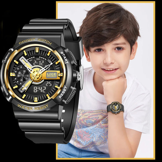 Montres de sport étanches électroniques pour enfants: garçons et filles + boîte