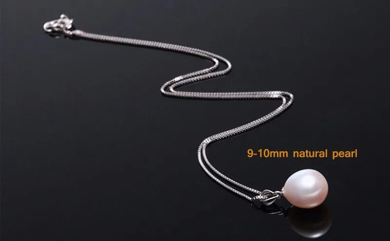 Ensemble de bijoux en perles d'eau douce naturelles WATTENS à prix incroyable pour femme, collier avec pendentif et boucles d'oreilles en perles blanches / roses / violettes