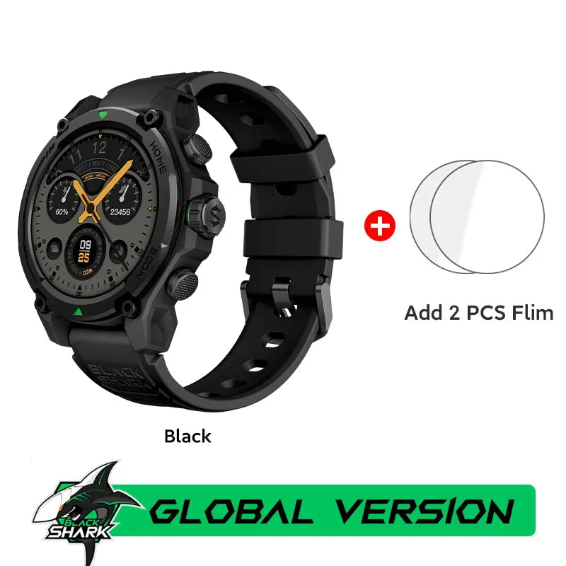 Montre intelligente Blackshark GS3 Version mondiale Écran AMOLED 1,43" Positionnement par satellite GPS Autonomie de la batterie de 21 jours 5ATM