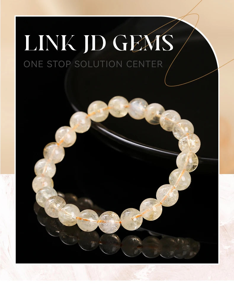 Bracelets en perles de citrine en pierre naturelle pour femmes Bijoux de mode Reiki