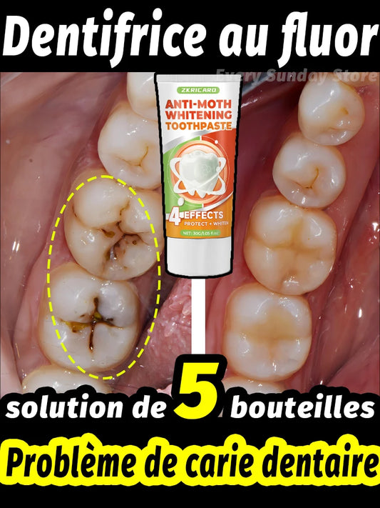 Dentifrice anti carie dentaire