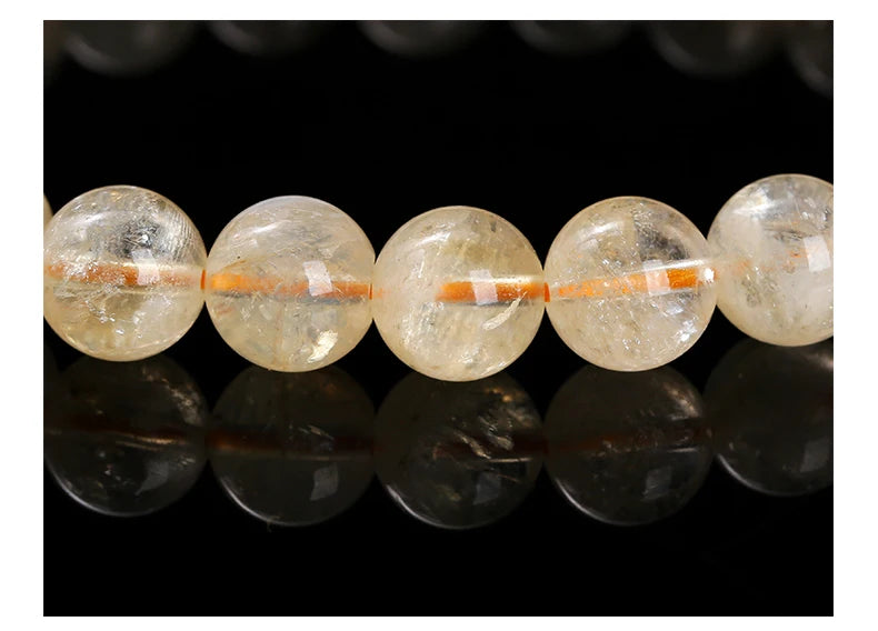 Bracelets en perles de citrine en pierre naturelle pour femmes Bijoux de mode Reiki