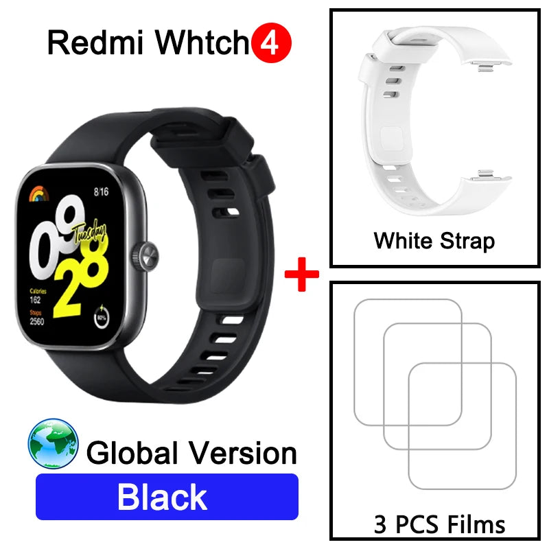 Montre intelligente Redmi 4 Ultra Large 1.97'' AMOLED Affichage GPS GNSS, Bluetooth Appel téléphonique